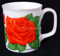 Otagiri Stanley Papel TROPICANA ROSE Coffee Mug